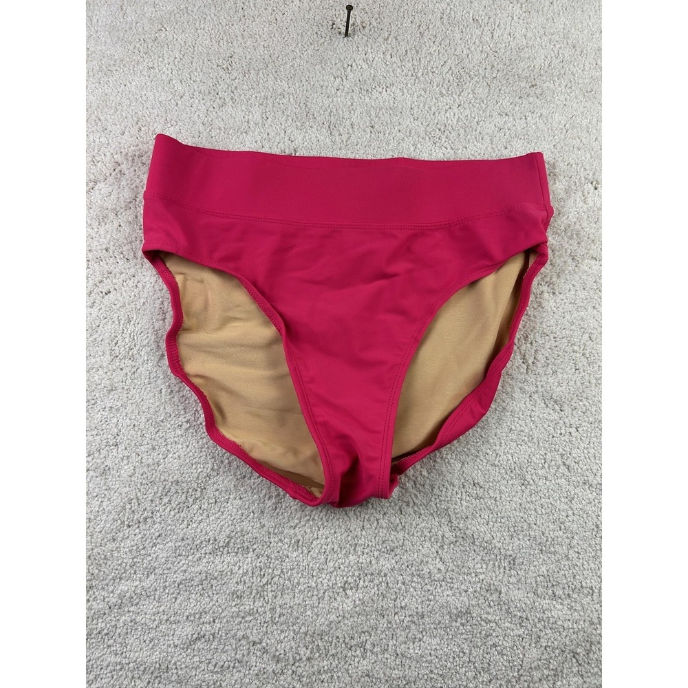 Shape FX Bikini Bottom Womens 10 High Waist Tummy Control Swimwear Bathing Suit